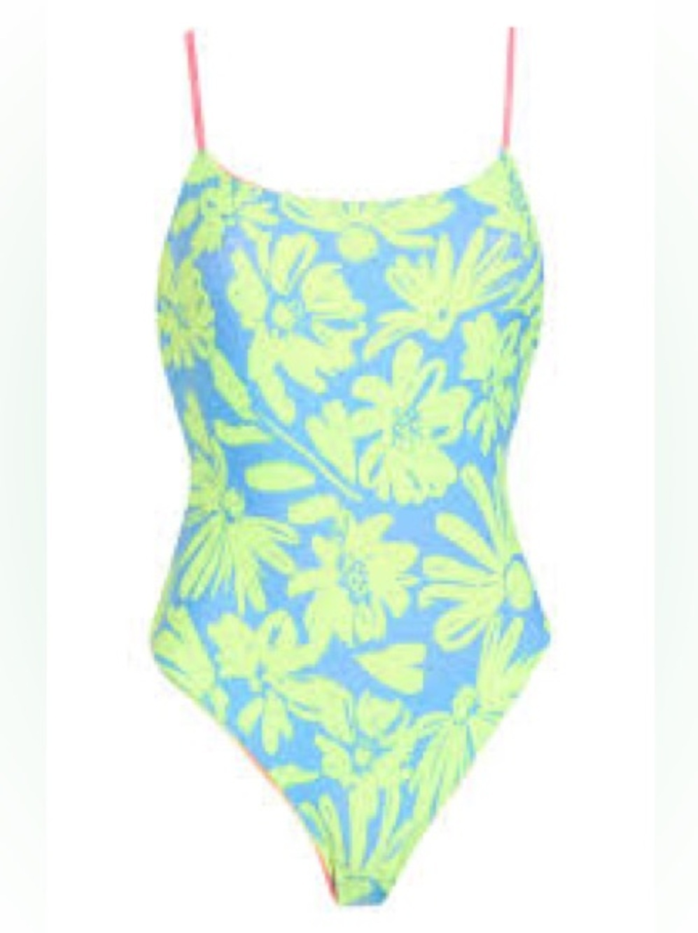 Maaji Neon Floral One-Piece Swimsuit - Yellow, Pink, Blue, Green reversible